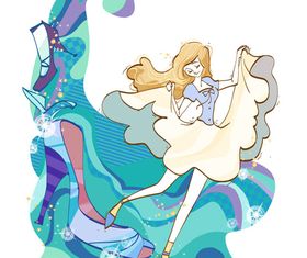 Beautiful Girls vectors graphic