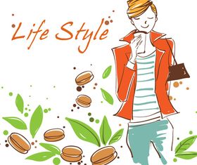 Life style 1 vector graphic