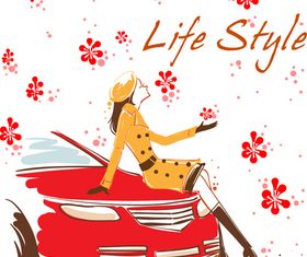 Life style 3 vector graphic