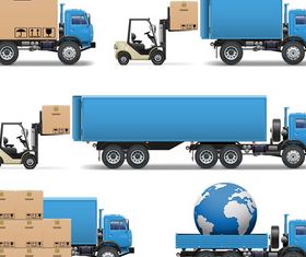 Logistics and transport icons 1 vector