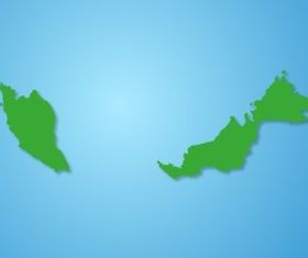 Malaysi Map design vector