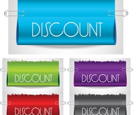 Clip and banner vectors material