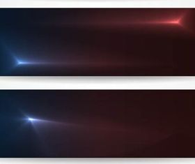Stylish Dark Banners vector graphics