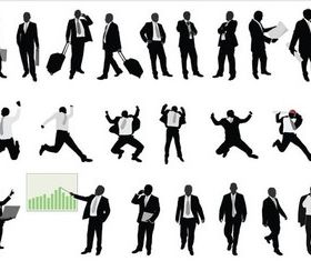 Busines smen Silhouettes vector