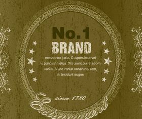 Brand frames 4 set vector