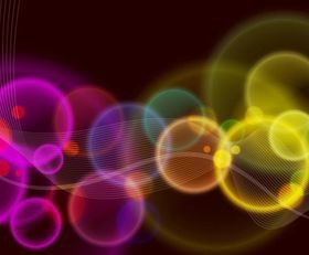 Rainbow Bubble background Illustration vector