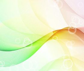 Color waves line background 1 set vector