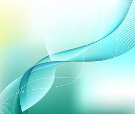 Free Green Wave Background vector