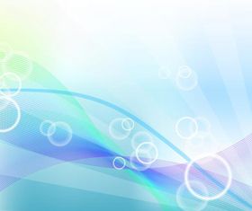 Blue Wave and Bubble background vectors
