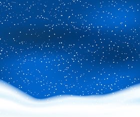 Snowy sky background design vectors