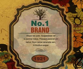 Brand frames 1 design vectors