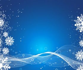 Snowflake and blue background vector