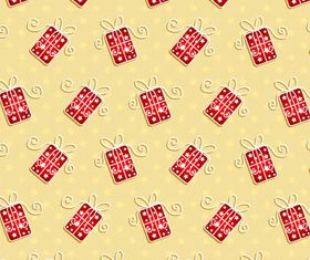 Gift box pattern vector
