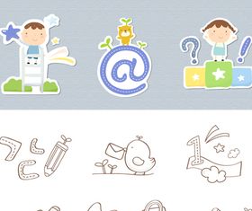 School icons 2 vector