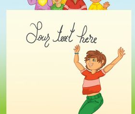 Kids background Illustration vector