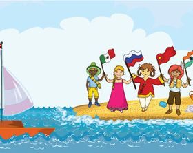 World Children creative vector