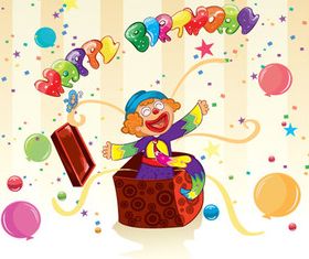 Colored Birthday gift background vector set