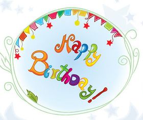 Birthday frames set vector
