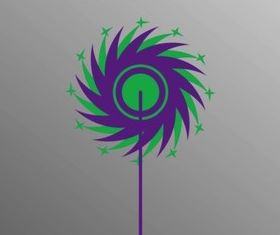 Pinwheel vector graphics