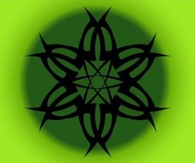 Tribal Flower Tattoo vectors graphics