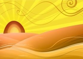 Desert Art design vector