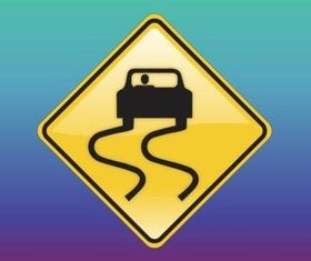 Slippery Sign vector