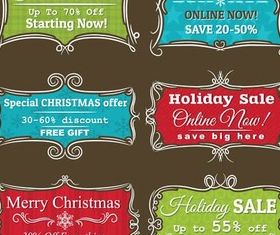 Christmas Shiny Elements vector