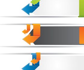 Arrow Banner creative vector