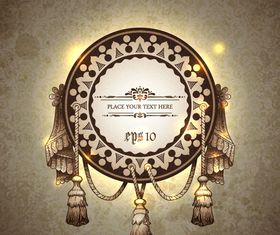 Vintage accessories background vector