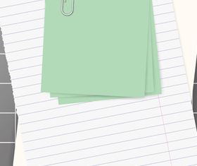 Clip and paper vector