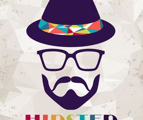 Vintage hipster background 2 vector