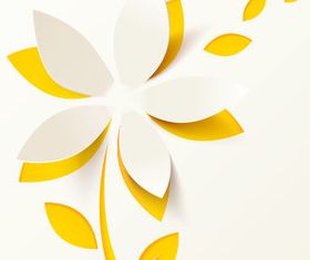 Paper flower background 2 vector graphics