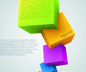 3D infographics illustration 1 vector