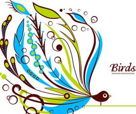 Cute birds vector