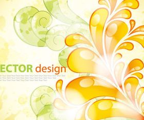 Floral shiny background 1 vectors