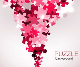 Color puzzle background 1 vector