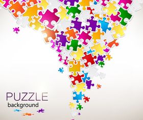 Color puzzle background 4 vector