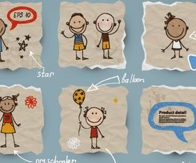 Vintage kid design 1 vector graphic