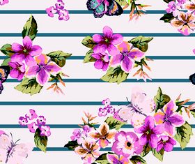 Flower pattern 2 vector