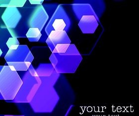 Blue neon background vector