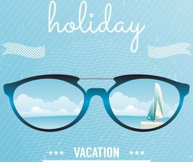 Summer Travel elements 3 vector