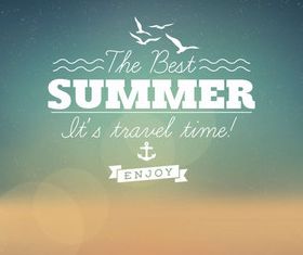 Summer Travel elements 4 vector