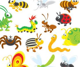 Cartoon Insect free 13 vector