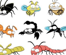 Cartoon Insect free 14 vector