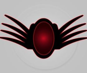 Dark Logo Template shiny vector