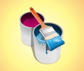 Buckets Paint vector