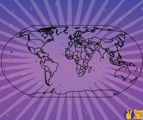 Map Outlines creative vector