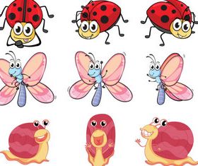 Cartoon Insect free 6 vector