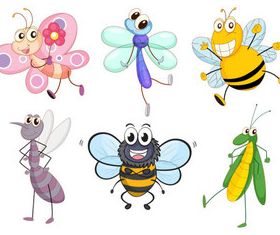 Cartoon Insect free 9 vector