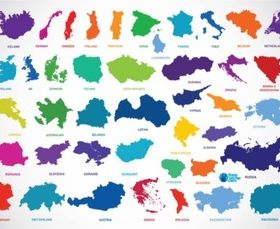 Europe Countries vector